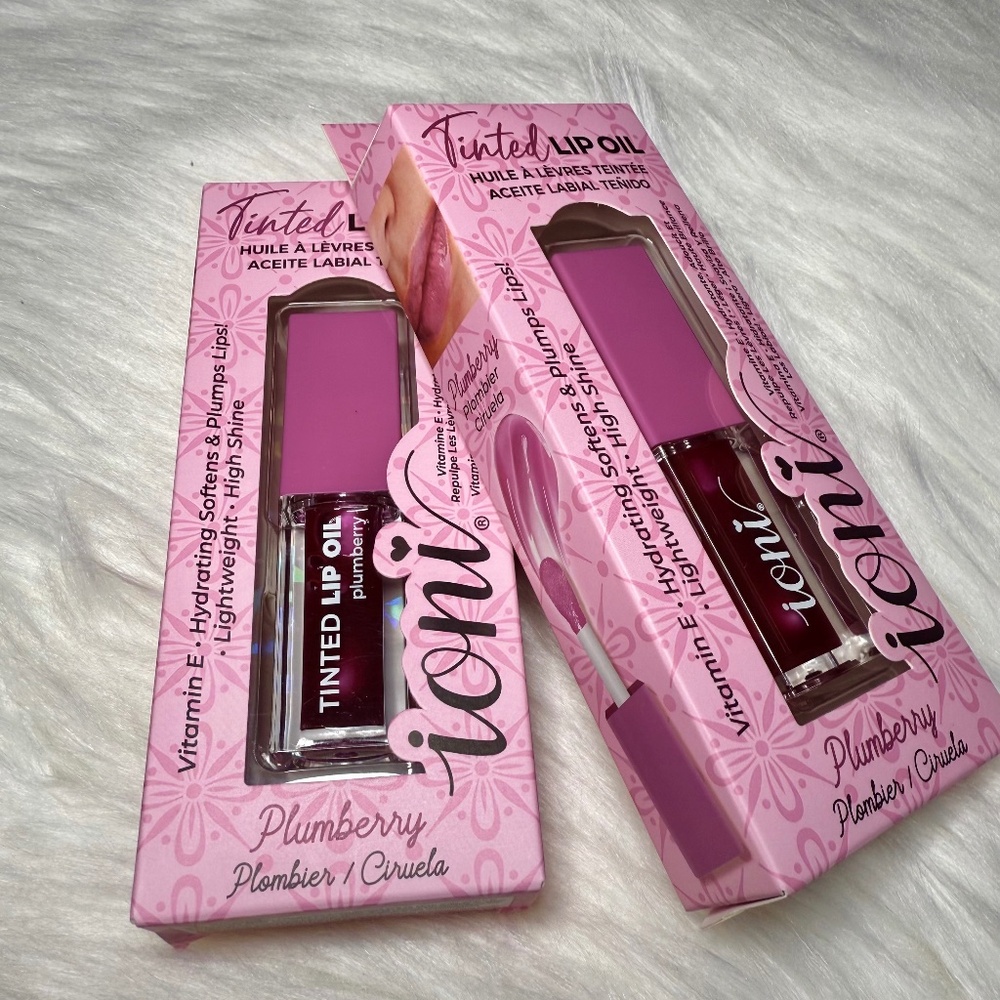 PLUMBERRY tinted lip oil by IONI set of 2 NEW VIRAL